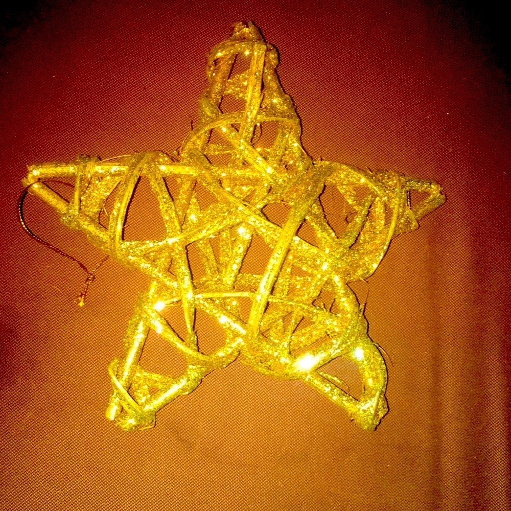 GOLD GLITTER STAR DECOR - Picture 5 of 5